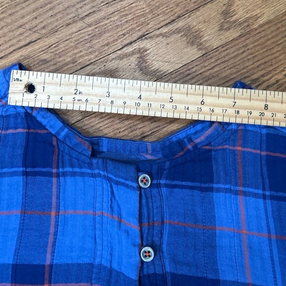 Anthropologie Holding Horses Plaid Halfpenny Gauze Hi-Lo Tunic - Picture 13 of 15